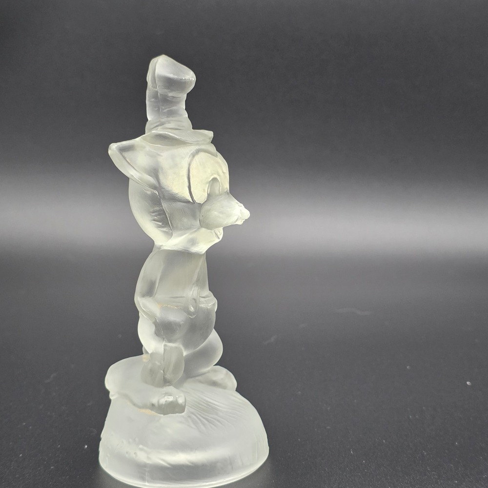 Rare Vintage Disney Li'l Bad Wolf Frosted Glass Figurine Rare Character - Picture 2 of 9